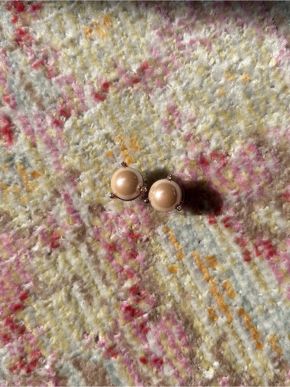 NWOT Kate Spade \\ rose gold pearl earrings